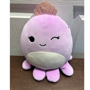 Squishmallows Violet Octopus Sea Life 7” Stuffed Animal Purple Plush